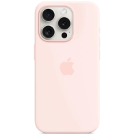 Чехол Silicone Case Original with MagSafe с анимацией iPhone 15 Pro Розовый (Light pink)