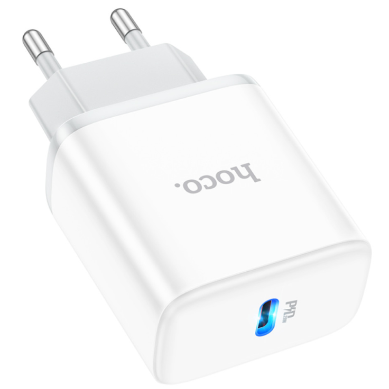 Сетевой адаптер Hoco C104A PD 20W белый