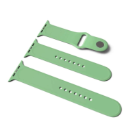 Ремешок Apple Watch silicone (3 in 1, size S-M-L) 42/44/45/49 mm светло-салатовый (light green)