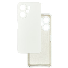 Чехол накладка Silicone Cover Soft Touch ЗК Xiaomi Redmi 13C / Poco C65 белый