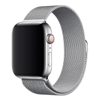 Ремінець Apple Watch металевий Milanese Loop 42/44/45/49 mm срібло (silver)
