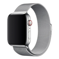 Ремешок Apple Watch металлический Milanese Loop 42/44/45/49 mm серебро (silver)