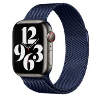 Ремешок Apple Watch металлический Milanese Loop 38/40/41 mm темно-синий (dark blue)