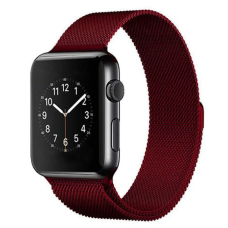 Ремешок Apple Watch металлический Milanese Loop 38/40/41 mm темно-красный (wine red)
