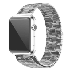 Ремешок Apple Watch металлический Milanese Loop 38/40/41 mm камуфляж серый (camouflage gray)