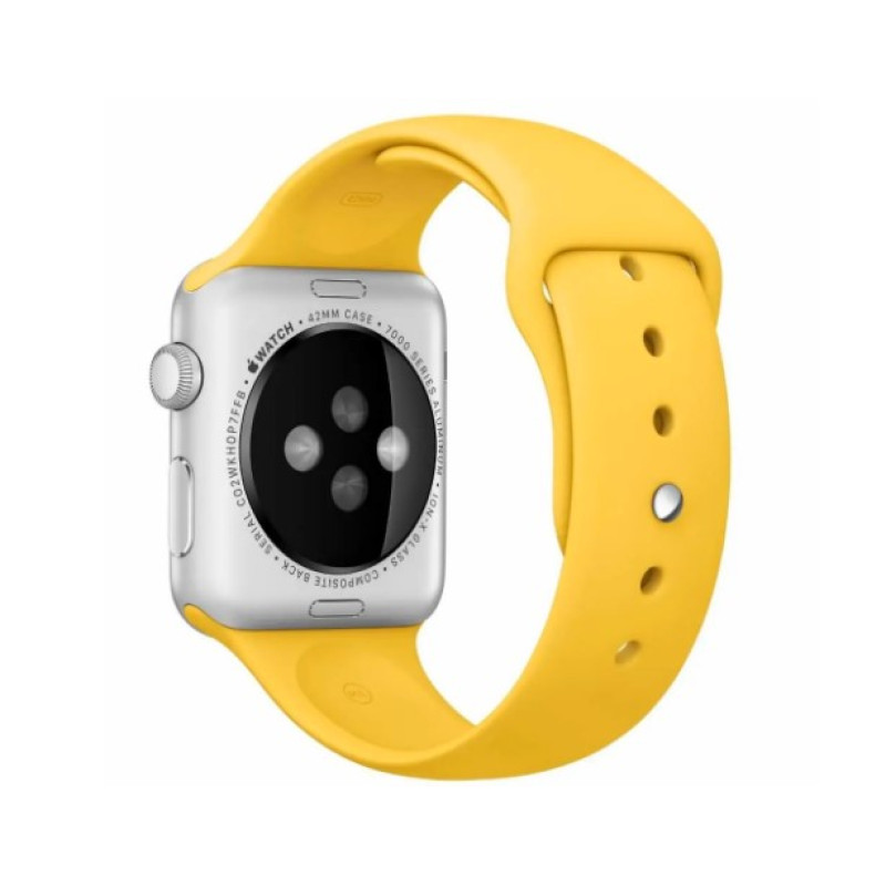 Ремешок Apple Watch silicone 38/40/41 mm желтый (yellow)