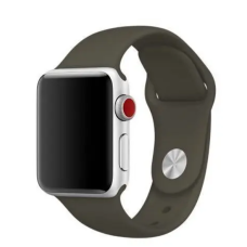 Ремешок Apple Watch silicone 38/40/41 mm темно-оливковый (dark olive)