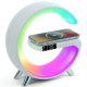 Лампа ночник RGB G-Smart Light с беспроводной зарядкой 15W и Bluetooth колонкой 3W White