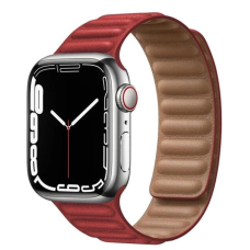 Ремешок Apple Watch Leather Link 38/40/41 mm красный (red)