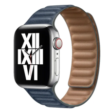 Ремешок Apple Watch Leather Link 38/40/41 mm темно-синий (dark blue)