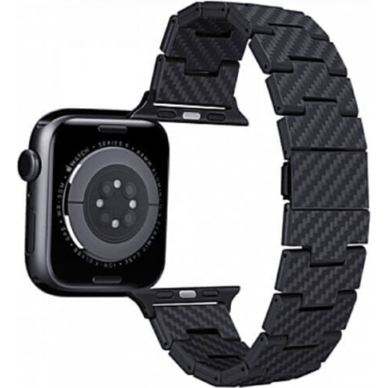 Ремешок Apple Watch Карбоновый Carbone plastic 38/40/41 mm темно-синий