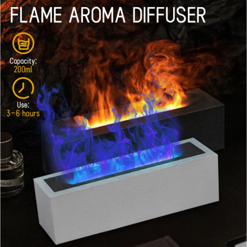 Увлажнитель воздуха Аромадиффузор Flame Visual white