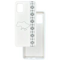 Чохол накладка Silicone Cover Soft Touch Ukraine Samsung A31 Вишиванка