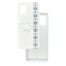 Чохол накладка Silicone Cover Soft Touch Ukraine Samsung A51 Вишиванка