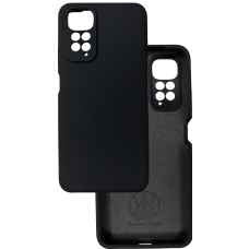 Чехол накладка Silicone Cover Soft Touch ЗК Xiaomi Redmi Note 11 Pro / Note 12 Pro 4G / Poco X4 Pro NFC черный