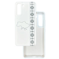 Чохол накладка Silicone Cover Soft Touch Ukraine Samsung S21 FE Вишиванка