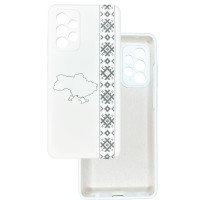 Чохол накладка Silicone Cover Soft Touch Ukraine Samsung A52 Вишиванка