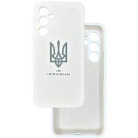 Чехол накладка Silicone Cover Soft Touch Ukraine Samsung A54 5G Герб