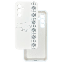 Чохол накладка Silicone Cover Soft Touch Ukraine Samsung A54 5g Вишиванка
