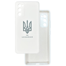 Чохол накладка Silicone Cover Soft Touch Ukraine Samsung S20 FE / S20 lite Герб