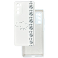 Чохол накладка Silicone Cover Soft Touch Ukraine Samsung S20 FE / S20 lite Вишиванка