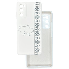 Чохол накладка Silicone Cover Soft Touch Ukraine Samsung S20 FE / S20 lite Вишиванка