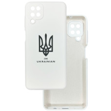 Чохол накладка Silicone Cover Soft Touch Ukraine Samsung A12 / M12 Герб
