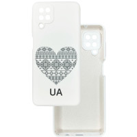 Чехол накладка Silicone Cover Soft Touch Ukraine Samsung A12 / M12 Сердце