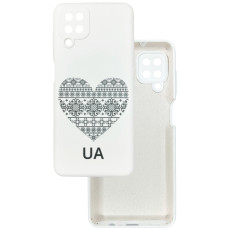 Чохол накладка Silicone Cover Soft Touch Ukraine Samsung A12 / M12 Серце