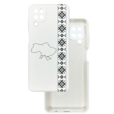 Чохол накладка Silicone Cover Soft Touch Ukraine Samsung A12 / M12 Вишиванка
