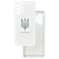 Чохол накладка Silicone Cover Soft Touch Ukraine Samsung A32 Герб
