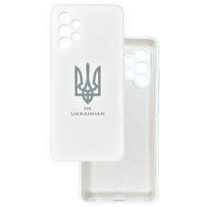 Чехол накладка Silicone Cover Soft Touch Ukraine Samsung A32 Герб