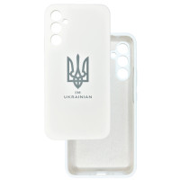 Чохол накладка Silicone Cover Soft Touch Ukraine Samsung A34 Герб