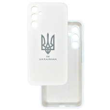 Чохол накладка Silicone Cover Soft Touch Ukraine Samsung A34 Герб