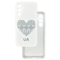 Чохол накладка Silicone Cover Soft Touch Ukraine Samsung A34 Серце