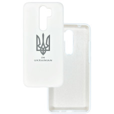 Чехол накладка Silicone Cover Soft Touch Ukraine Xiaomi Redmi Note 8 Pro Герб