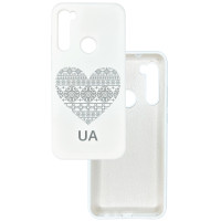 Чехол накладка Silicone Cover Soft Touch Ukraine Xiaomi Redmi Note 8T Сердце