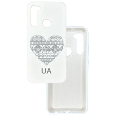 Чохол накладка Silicone Cover Soft Touch Ukraine Xiaomi Redmi Note 8t Серце