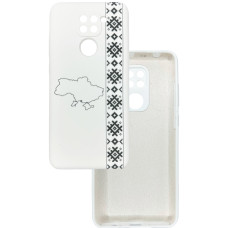 Чехол накладка Silicone Cover Soft Touch Ukraine Xiaomi Redmi Note 9 Вышиванка