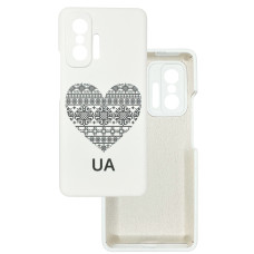 Чохол накладка Silicone Cover Soft Touch Ukraine Xiaomi 11T / 11T Pro Серце