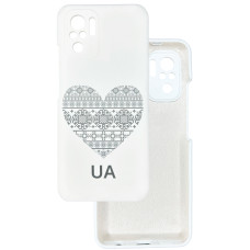 Чехол накладка Silicone Cover Soft Touch Ukraine Xiaomi Redmi Note 10 4G / 10s / Poco M5s Сердце