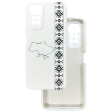 Чехол накладка Silicone Cover Soft Touch Ukraine Xiaomi Redmi Note 11 / Note 11s 4G Вышиванка