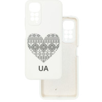 Чехол накладка Silicone Cover Soft Touch Ukraine Xiaomi Redmi Note 11 / Note 11s 4G Сердце