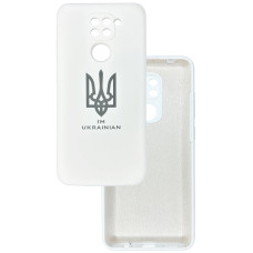 Чехол накладка Silicone Cover Soft Touch Ukraine Xiaomi Redmi Note 9 Герб