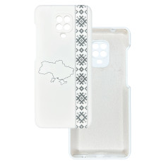 Чехол накладка Silicone Cover Soft Touch Ukraine Xiaomi Redmi Note 9s/Pro/Max Вышиванка