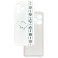Чохол накладка Silicone Cover Soft Touch Ukraine Xiaomi Redmi 12 4g Вишиванка