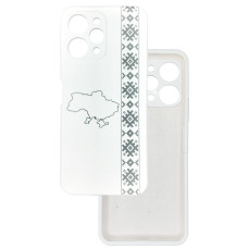 Чохол накладка Silicone Cover Soft Touch Ukraine Xiaomi Redmi 12 4g Вишиванка