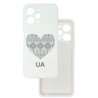 Чохол накладка Silicone Cover Soft Touch Ukraine Xiaomi Redmi 12 4g Серце