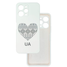 Чохол накладка Silicone Cover Soft Touch Ukraine Xiaomi Redmi 12 4g Серце
