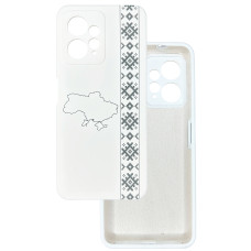 Чехол накладка Silicone Cover Soft Touch Ukraine Xiaomi Redmi Note 12 4G Вышиванка